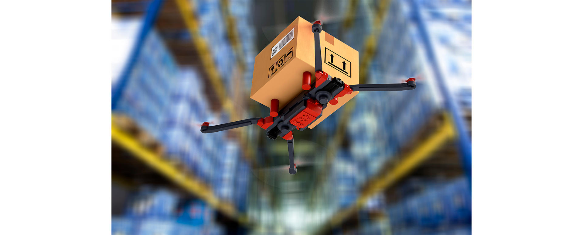 Drone Deliveries logistics warehouse
