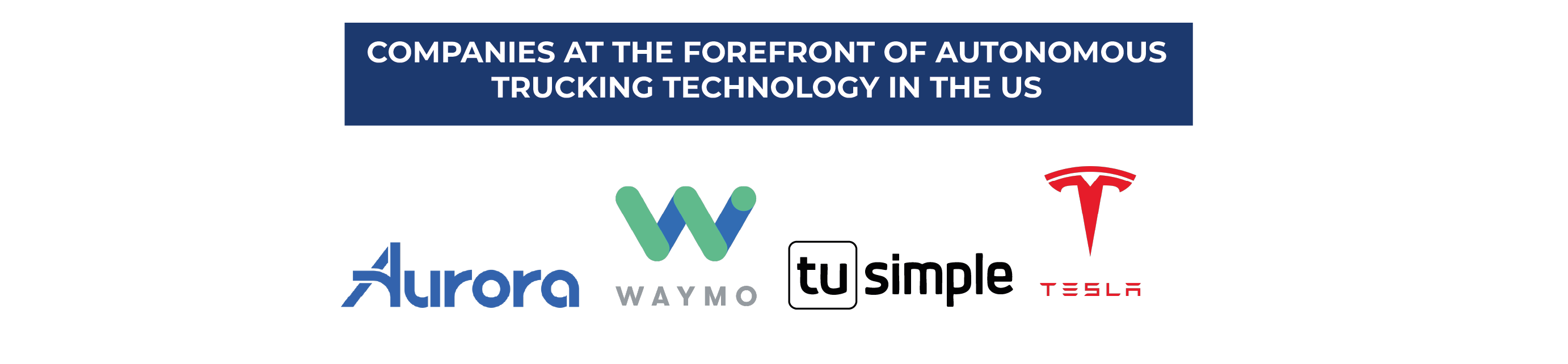 Companies at the forefront of autonomous trucking technology in the US