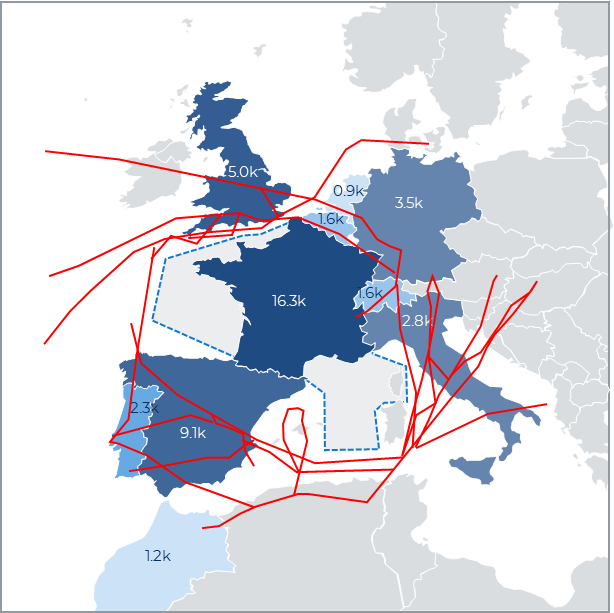 Impact of ATC strikes in France
