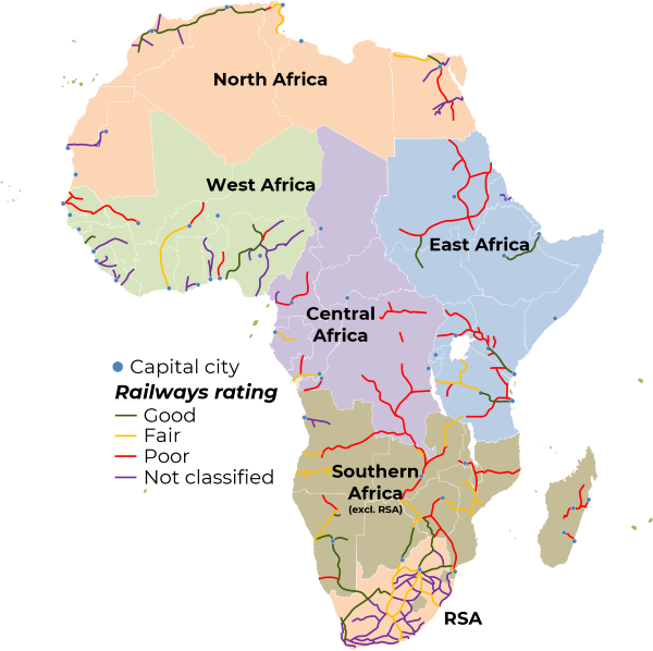 African railway network