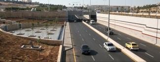 King Abdullah II elevated highway road project